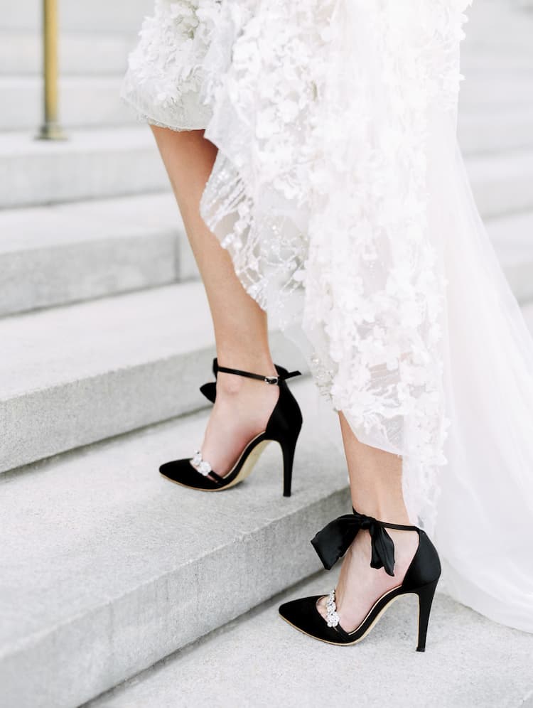 Can You Wear Black Shoes with a Bridal Dress?