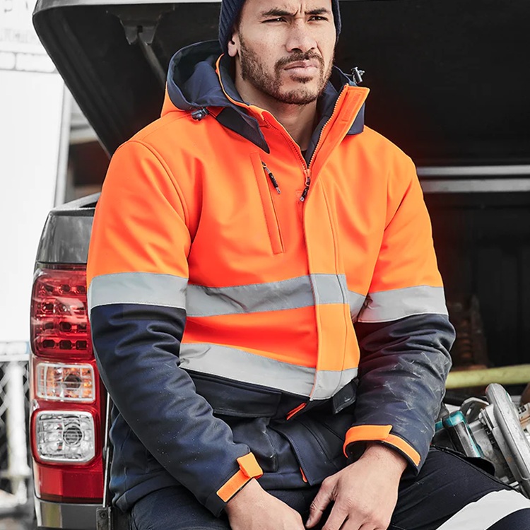 Bisley BJ6934T Taped Two Tone Hi Vis Soft Shell Jacket