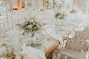 wedding table decorated in white colours