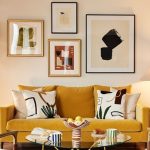 various artworks in the living room