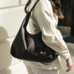 woman with a shoulder bag